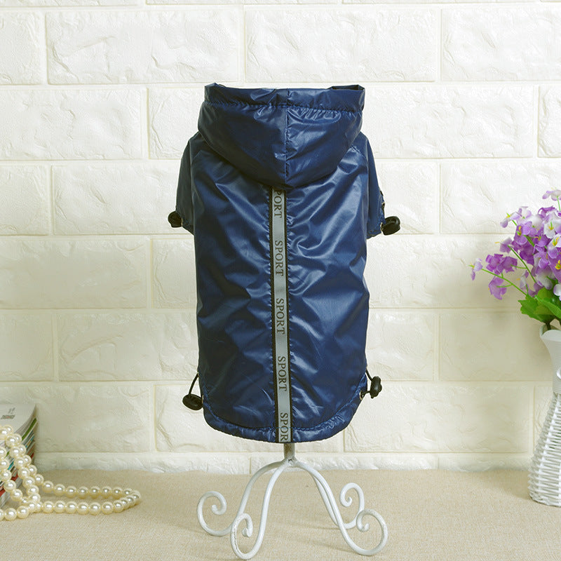 Hooded Reflective Dog Raincoat