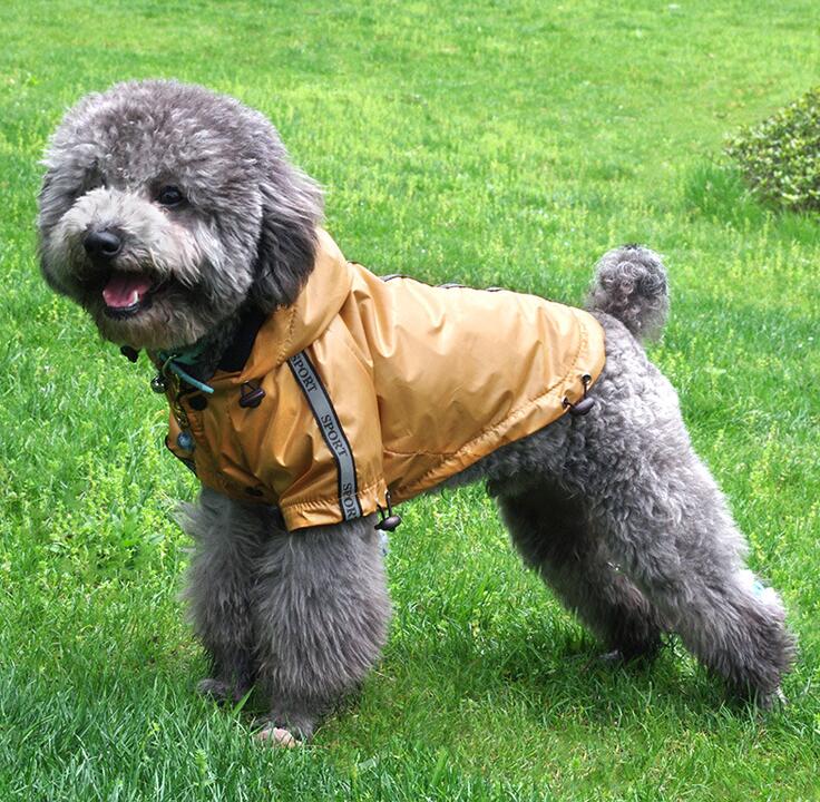 Hooded Reflective Dog Raincoat