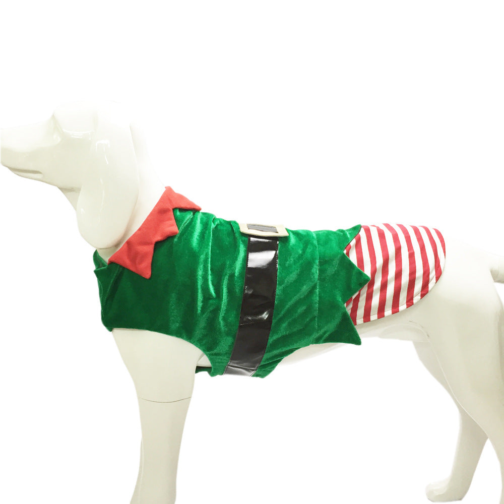 Santa & Elf Rider Dog Costume