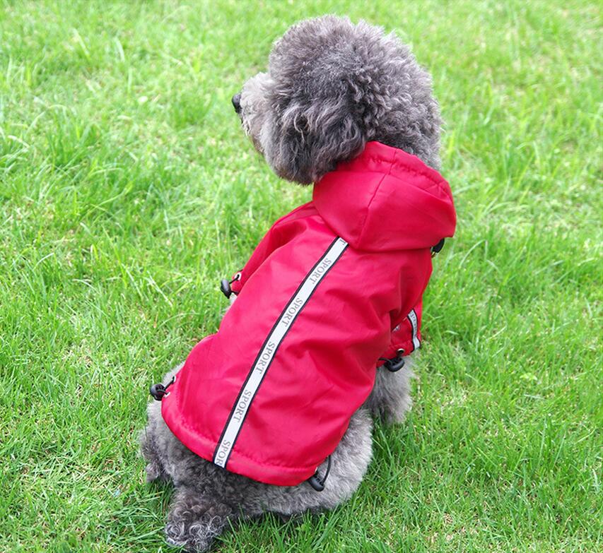 Hooded Reflective Dog Raincoat